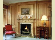 A Hallidays Pine panelled drawing room with fine antiques sourced by Hallidays
